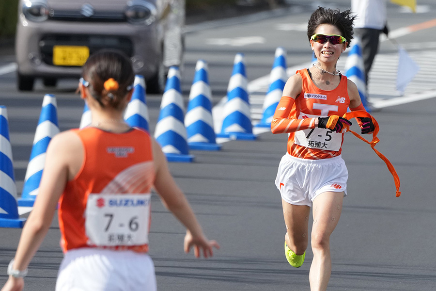 5区で6人抜きの激走を見せた拓大・不破聖衣来【写真：産経新聞社】