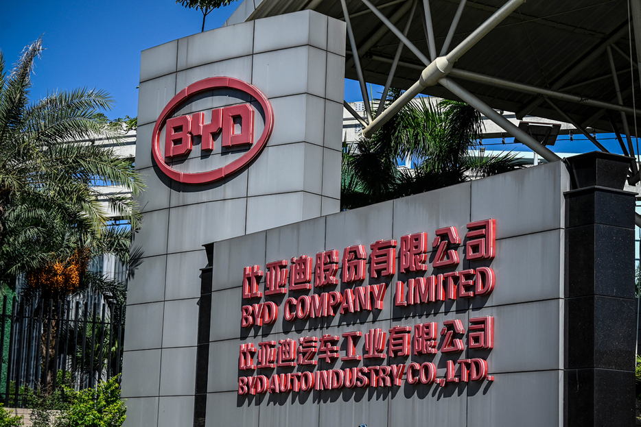 中国・比亜迪（ＢＹＤ）の本社＝広東省深セン（ＡＦＰ時事）