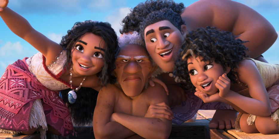 モアナ、ケレ、モニ、ロト＝『モアナと伝説の海２』（公開中）（C）2024 Disney. All Rights Reserved.