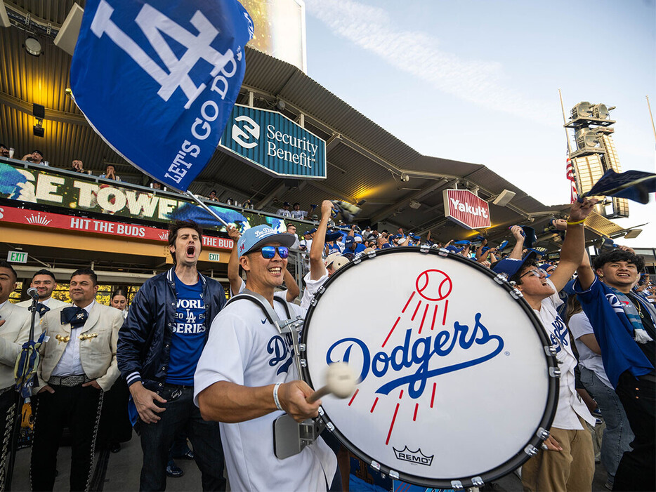 メジャー屈指の集客を誇るドジャースタジアムは建築から60年以上経つが進化中　photo by Getty Images