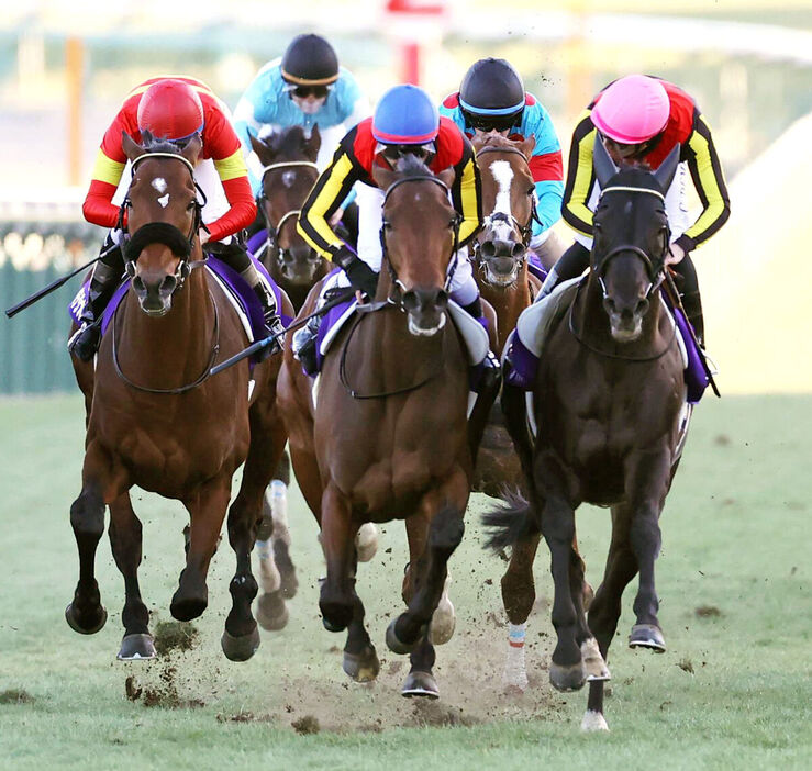 有馬記念を制したレガレイラ（中）（カメラ・池内　雅彦）