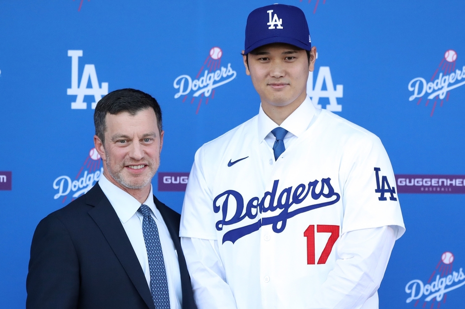 巧みな交渉術で大谷をドジャースに招き入れたフリードマン編成本部長。(C)Getty Images