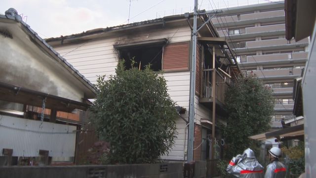 火災現場　福岡県久留米市