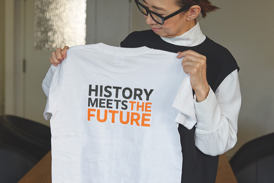 アトツギベンチャーのスローガンとは、「History Meetsthe Future」。先代からの経営資源に自分らしさを加え、未来に繋いでいく。