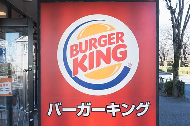 バーガーキングの看板写真