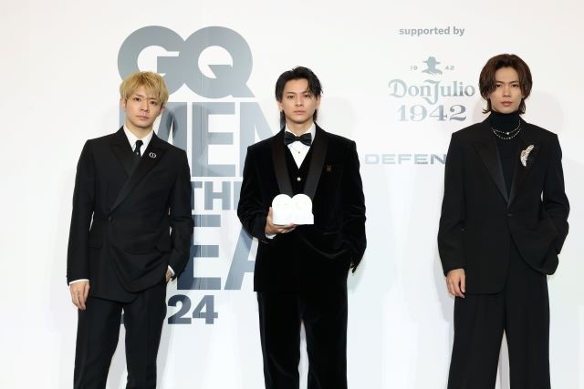 Number_i、「GQ MEN OF THE YEAR 2024」授賞式に登場　「海外でのフェスは刺激的」