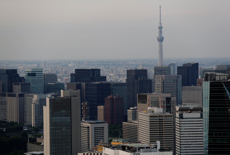 　１２月９日、内閣府が発表した２０２４年７─９期実質国内総生産（ＧＤＰ）２次速報値は前期比プラス０．３％となった。都内で２０２１年６月撮影（２０２４年　ロイター/Kim Kyung-Hoon）