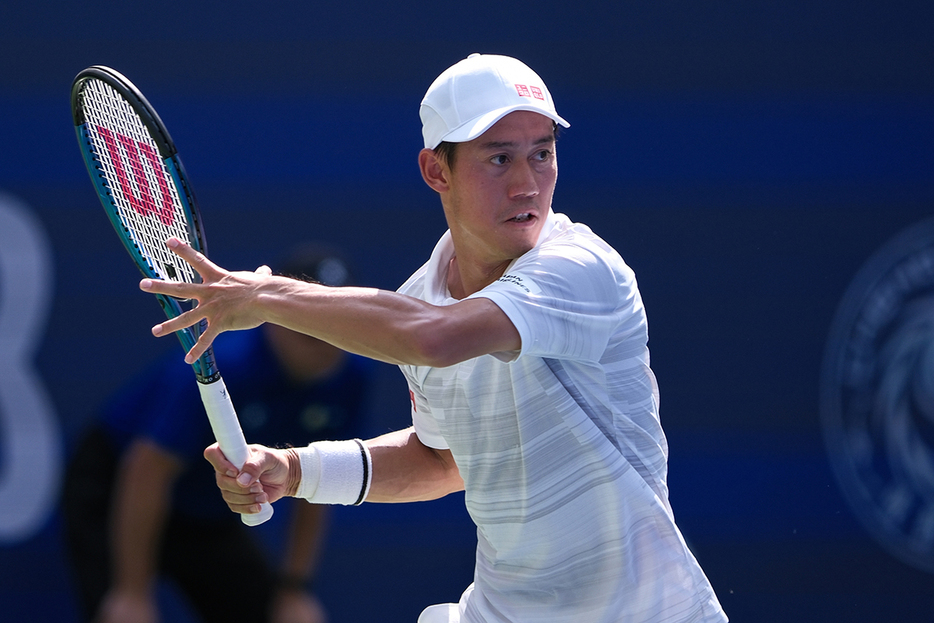 2025年シーズン初戦を白星で飾った錦織圭（Photo by Getty Images）