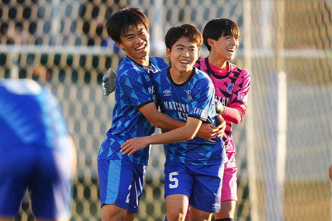 粘り強く戦った松山北が龍谷富山に勝利。写真：早草紀子