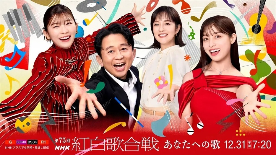 『第75回NHK紅白歌合戦』キービジュアル