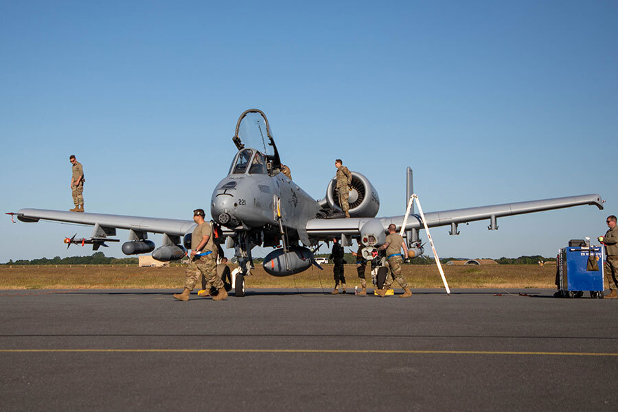 A-10「サンダーボルトII」（画像：アメリカ空軍）。