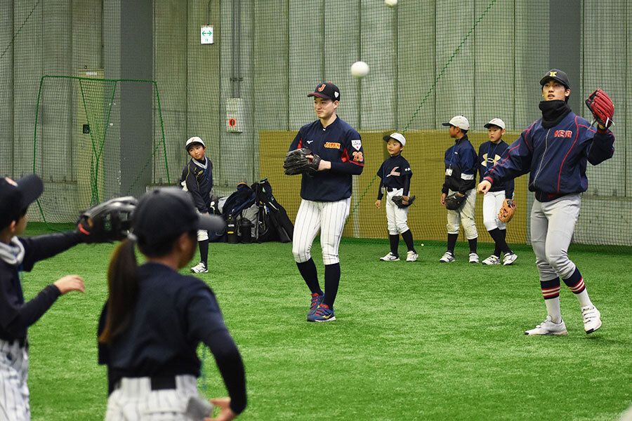 今年2月に行われた「野球で遊ぼう」の様子【写真：高橋幸司】