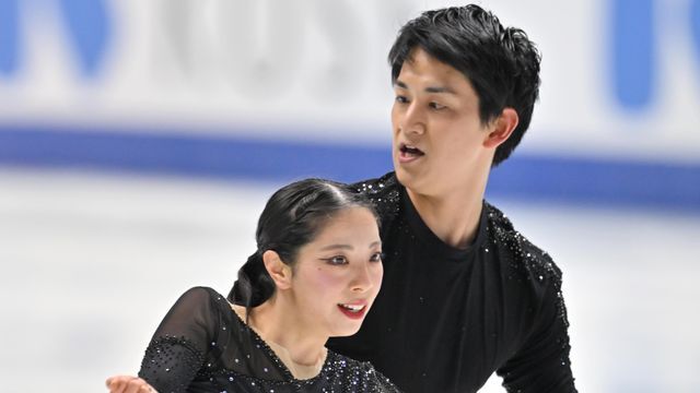 ショートプログラム1位の三浦璃来選手と木原龍一選手（写真:時事）