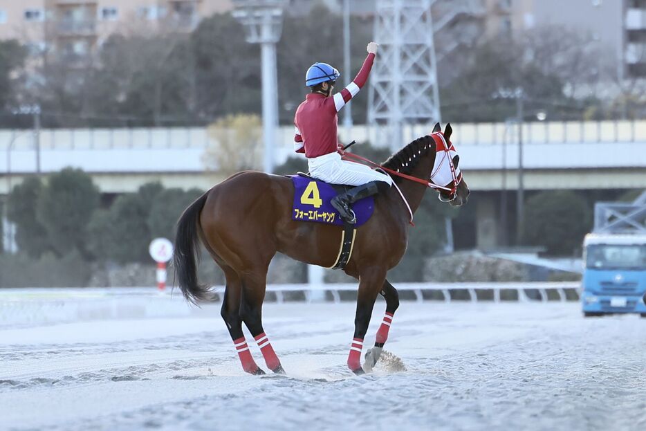 東京大賞典・フォーエバーヤングと坂井瑠星騎手 (C)Hiroki Homma