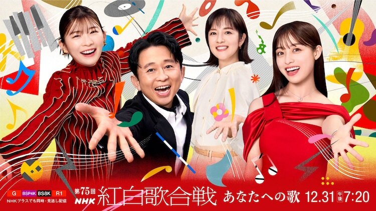 「第75回NHK紅白歌合戦」キービジュアル（画像提供：NHK）