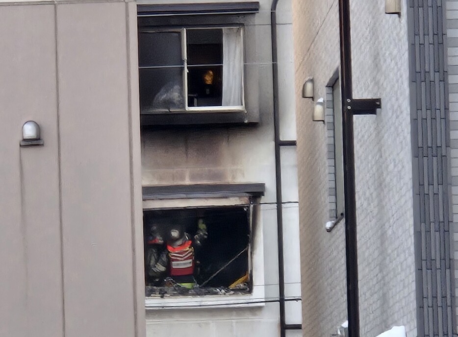 火事があった現場（札幌市白石区）