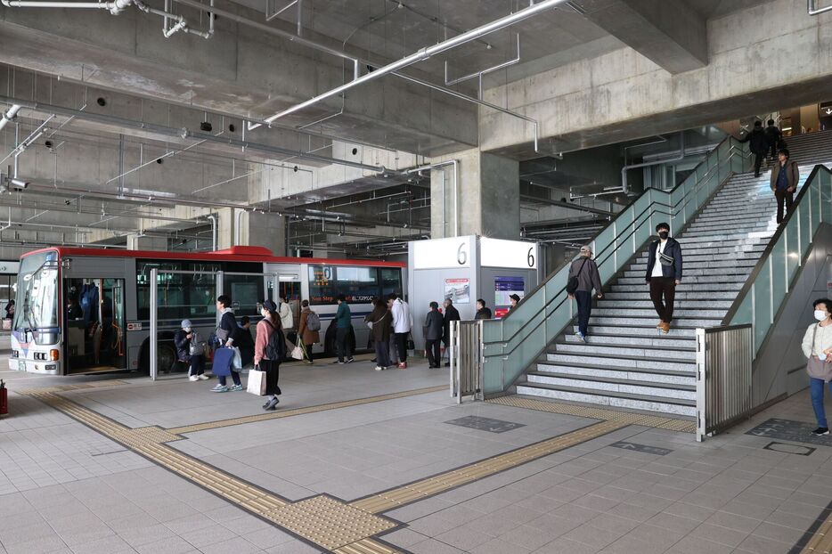 ＪＲ新潟駅のバスターミナル