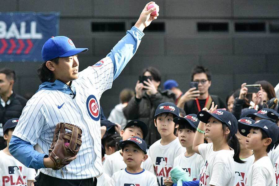 都内でイベントに参加したカブスの今永昇太【写真：羽鳥慶太】