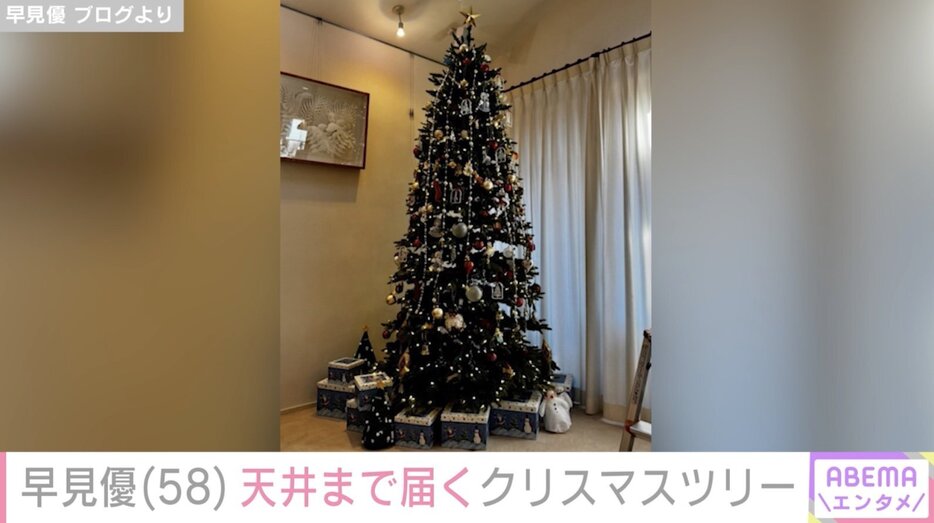 【写真・画像】早見優、自宅天井まで届く“家族の思い出が詰まった”巨大クリスマスツリー公開　2枚目