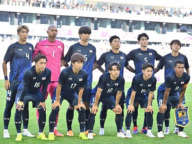 男子サッカー、日本代表が5－0の快勝を飾ったパラグアイ戦。しかし取材ブースは、キックオフ直前までドタバタだったそうだ photograph by Takuya Nakachi/JMPA