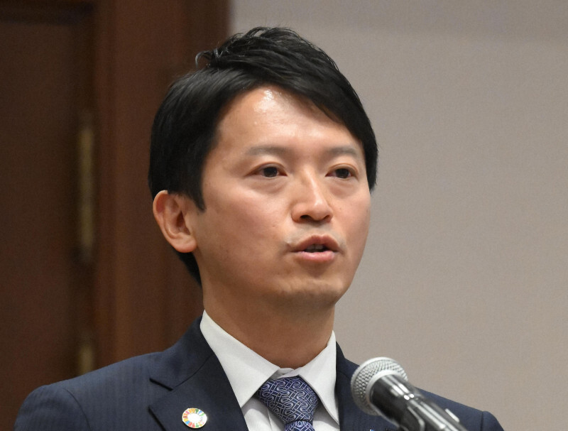 兵庫県の斎藤元彦知事＝山田尚弘撮影