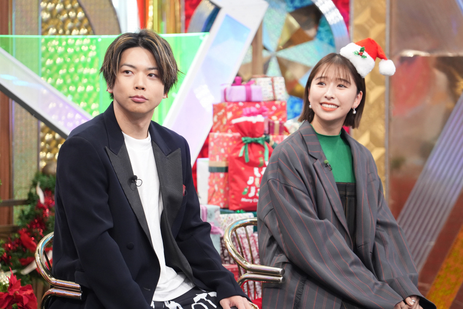 『超無敵クラス』に出演する（左から）増田貴久、玉井詩織（C）日本テレビ