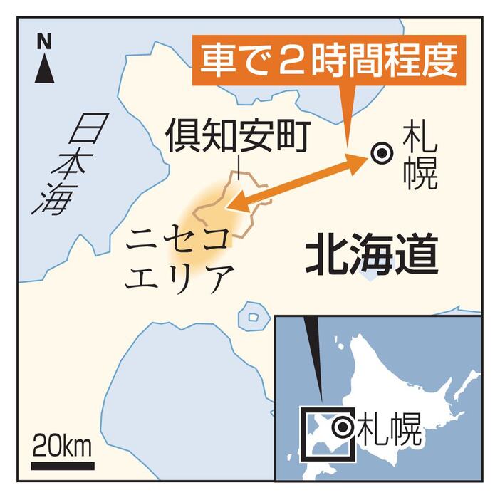 北海道、札幌市、ニセコエリア、倶知安町