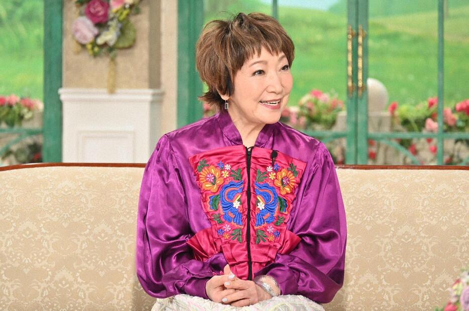 トーク番組「徹子の部屋」に出演する森山良子さん＝テレビ朝日提供