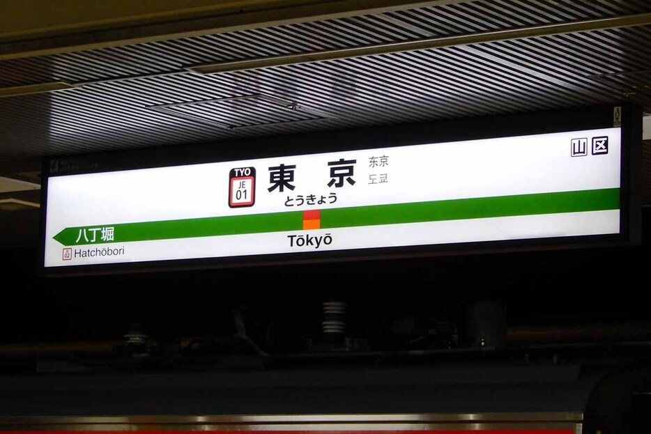 JR東京駅の京葉線ホーム（画像：写真AC）。