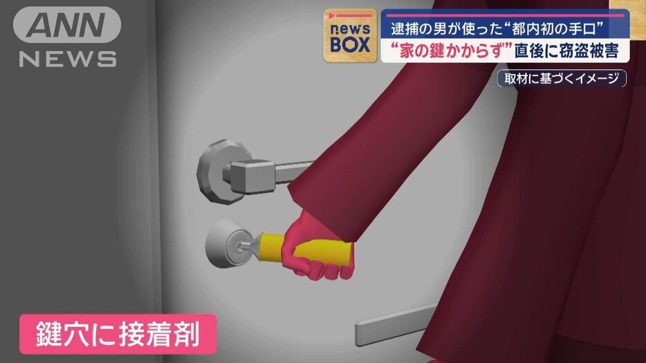 逮捕の男が使った“都内初の手口”　“家の鍵かからず”直後に窃盗被害