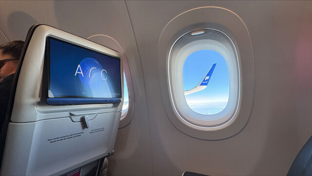 アイスランド航空のA321LRに採用されたパナソニックのIFE（同社提供）