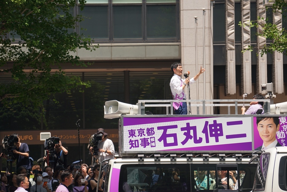 東京都知事選で石丸伸二候補は165万票を獲得、2位だった