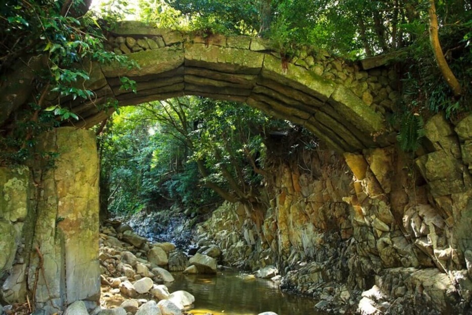 保存プロジェクトが進む「桑野の梯橋」(画像はいずれも嘉麻市教委提供)