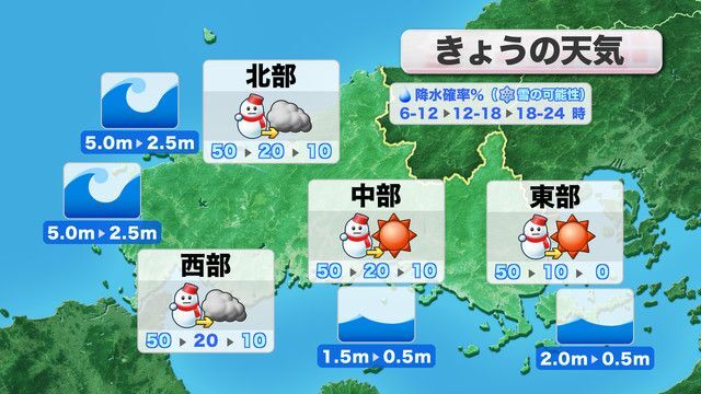 きょう19日(木)の天気