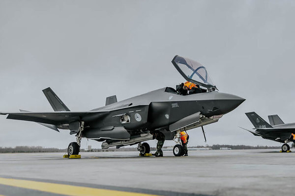 エストニアに展開するF-35A（画像：オランダ国防省）。