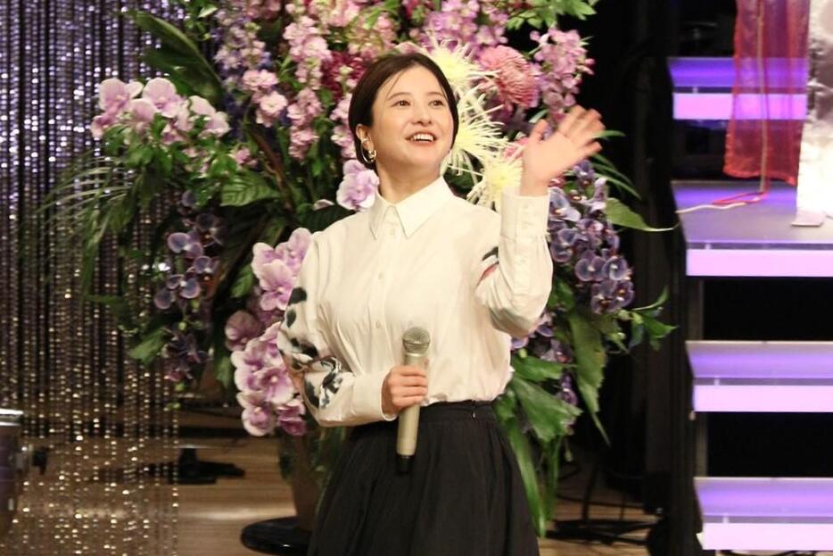 NHK大河ドラマ「光る君へ」のファン感謝祭に出席した吉高由里子さん