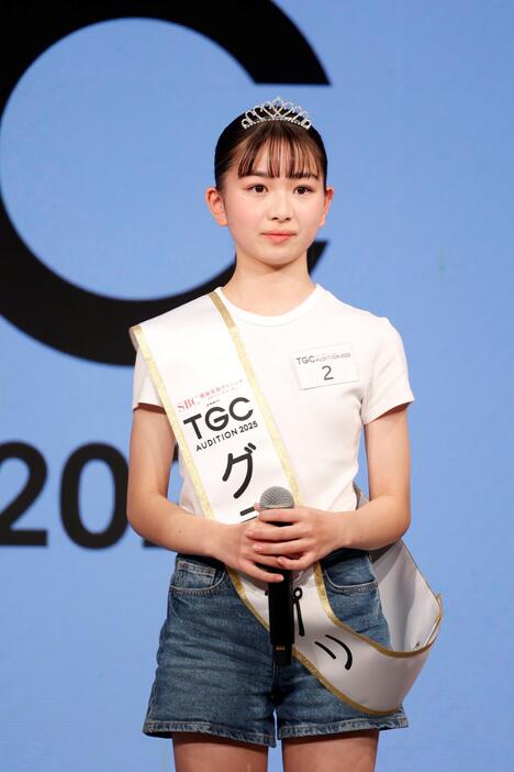 ガールズオーディションプロジェクト「SBC湘南美容クリニック presents TGC AUDITION 2025」でグランプリに選ばれた村瀬一花さん（C）SBC湘南美容クリニック presents TGC AUDITION 2025