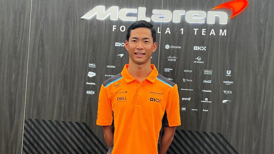 マクラーレンの開発にも尽力している平川亮。今回、アブダビGPのFP1でMCL38を駆る／Masaki CHIBA