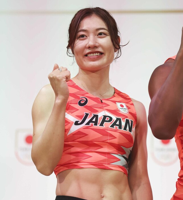 陸上女子100メートル障害で「菊池病」を公表した福部真子（2024年7月1日撮影）