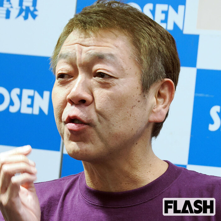 取材に応じた玉袋筋太郎氏（写真・梅基展央）