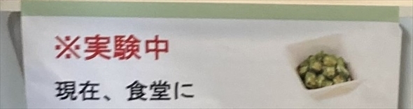 食堂でまさかの実験が……