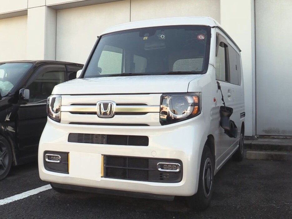 山口さんがはねられた軽ワゴン車