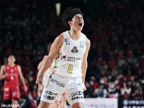 同地区の上位対決で1勝1敗のイーブンとした群馬［写真］＝B.LEAGUE