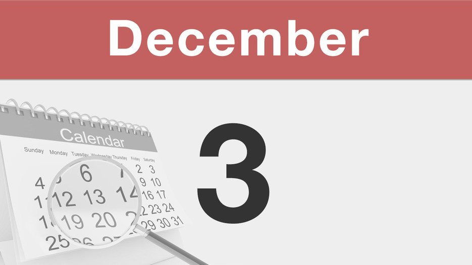 今日は何の日 : 12月03日