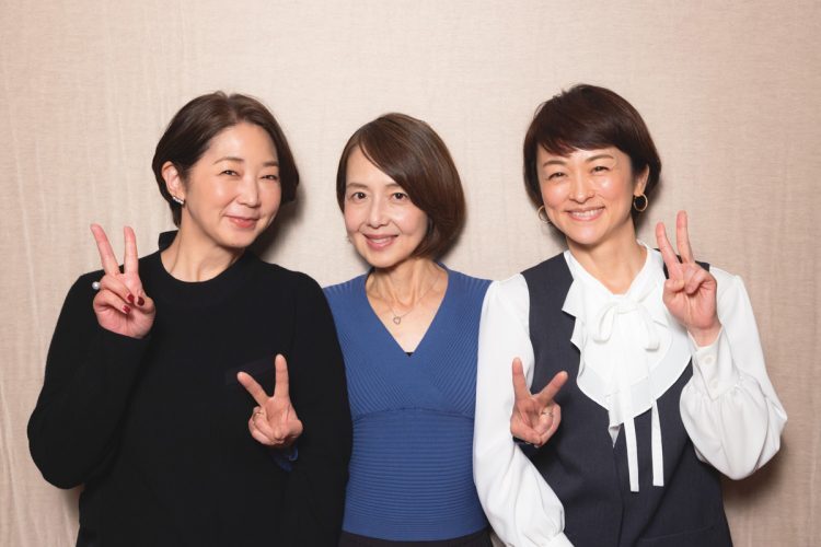 スポーツアナ時代の激闘の日々を振り返る（左から中井美穂アナ、関谷亜矢子アナ、安藤幸代アナ。撮影／田中智久）