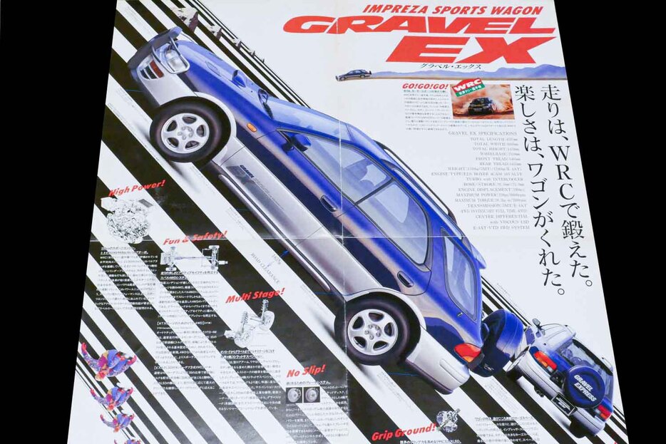 スバル インプレッサ スポーツワゴン グラベルEX：1995年10月にデビュー