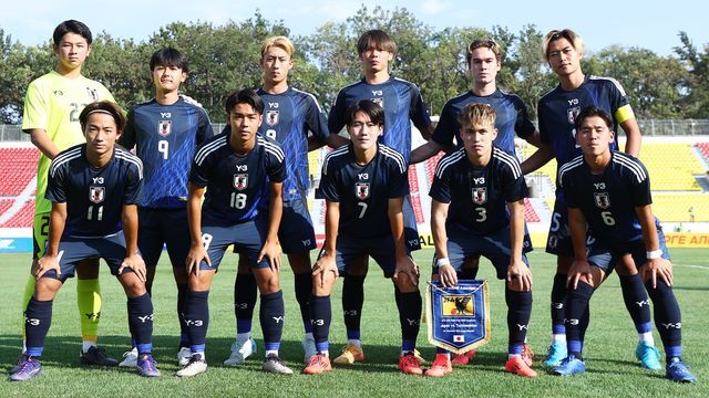 U-20アジアカップ予選を戦う日本代表(写真：アフロ)