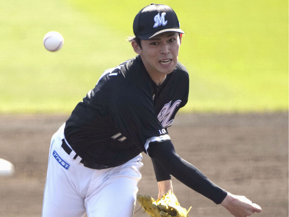 現在、メジャー各球団との話し合いを行なっている佐々木　photo by Kyodo News