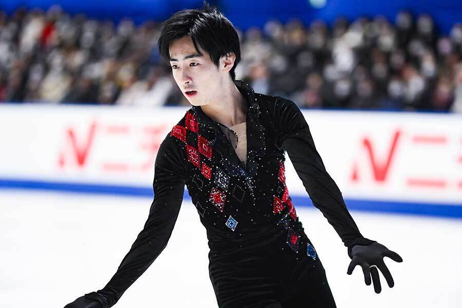 全日本フィギュアに出場した壷井達也【写真：中戸川知世】