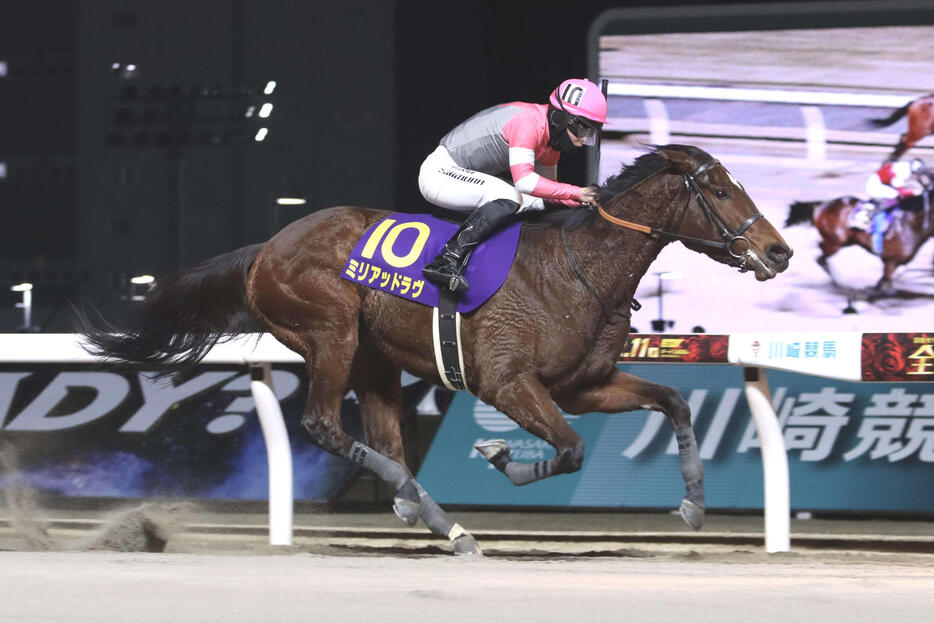 全日本2歳優駿を制したミリアッドラヴ（撮影・牛山基康）